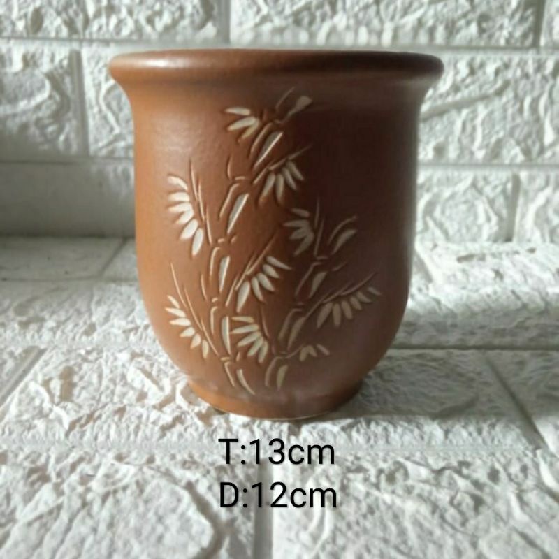 pot cascade guci mulut lebar mame