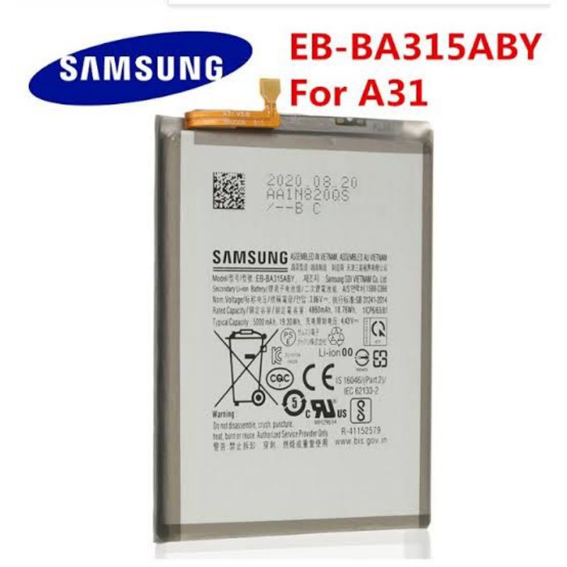 BATRE BATERAI BATTERY SAMSUNG A31 (BE-BA315ABY) ORIGINAL