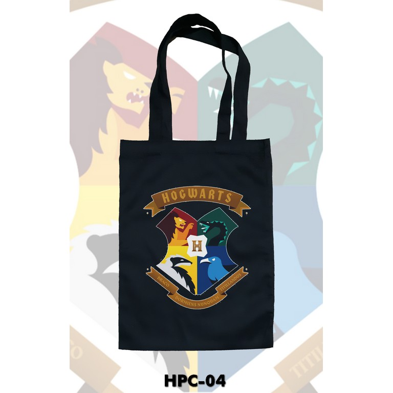 TOTE BAG HITAM - HARRY POTTER .C