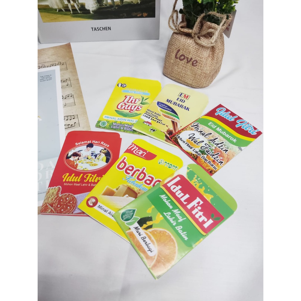 

AMPLOP LEBARAN ISI 10 PCS IDUL FITRI ANGPAU LEBARAN THR UNIK SNACK