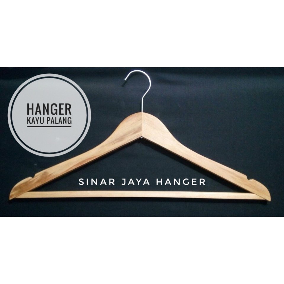 Hanger Kayu Palang / Gantungan Kayu Perlusin