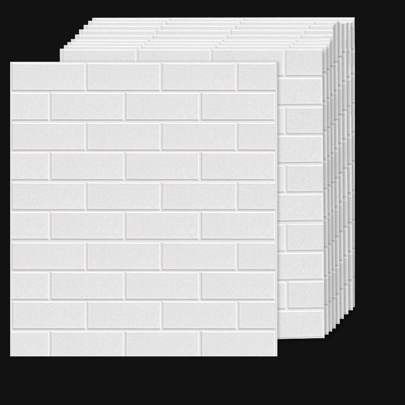 wallpaper dinding 3d foam bata // wallpaper dinding 3D foam bata putih kulit jeruk uk 70x77cm