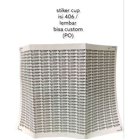 

11 LEMBAR CETAK STIKER LABEL TRANSPARAN / LABEL MAKANAN TRANSPARAN / LABEL (PO)