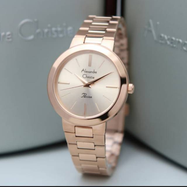 ALEXANDRE CHRISTIE AC 2838 ROSEGOLD.ORIGINAL BERGARANSI RESMI 1TH.