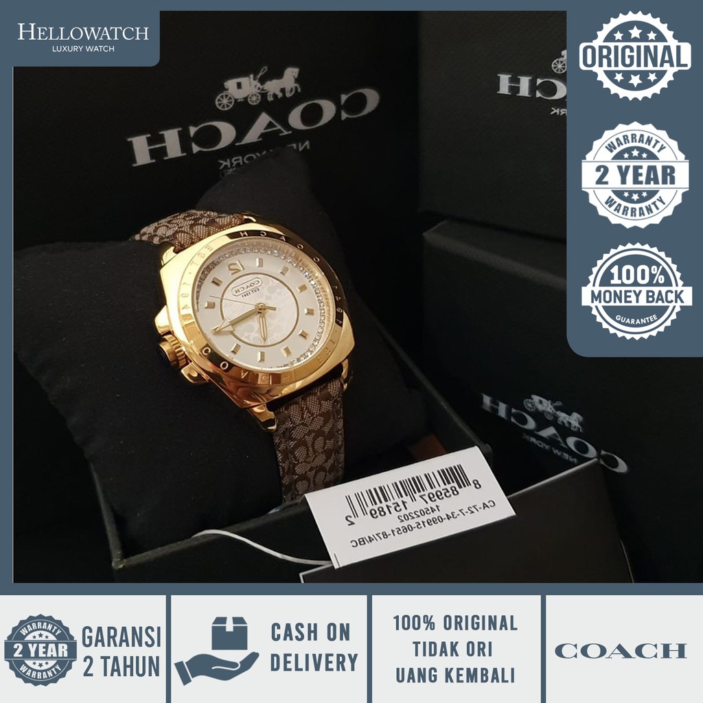 [ ORIGINAL - COACH WATCH ] Coach 144822 Leather Strap