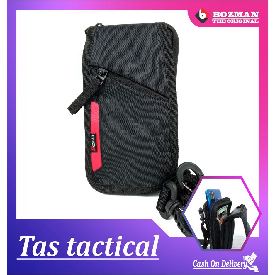 TAS PINGGANG PRIA TACTICAL ARMY/TAS SELEMPANG PRIA KEREN