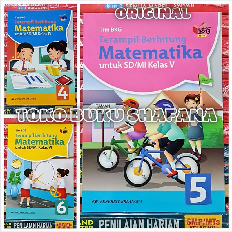 BUKU TERAMPIL BERHITUNG MATEMATIKA KELAS 4 5 6 K13 REVISI PENERBIT ERLANGGA ORIGINAL - KLS IV V VI