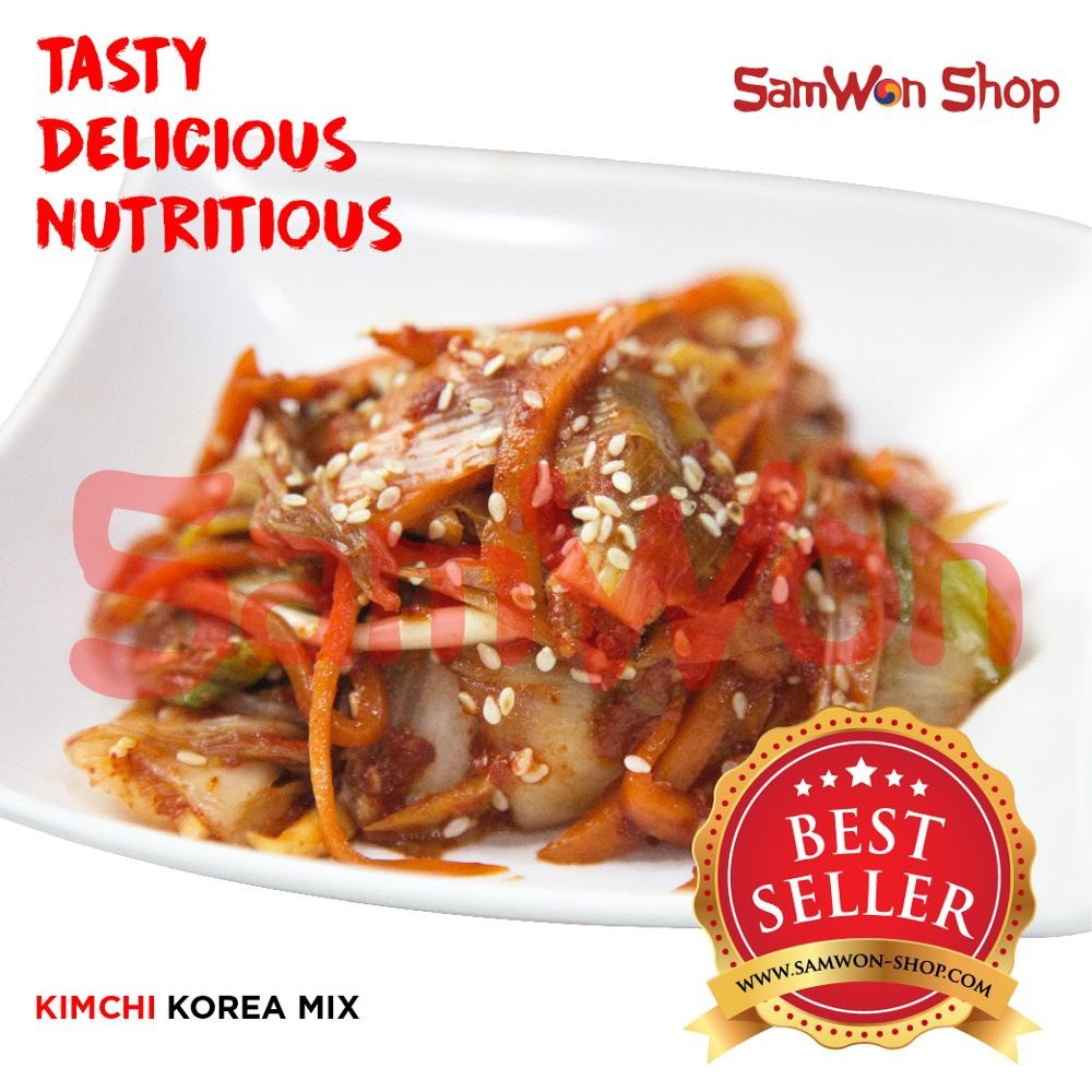 

KIMCHI MIX SAWI LOBAK WORTEL FRESH SAMWON 2 KG MAKANAN KOREA ENAK LEZAT BERGIZI N09