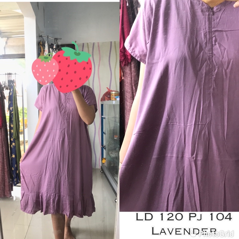 DASTER RUFFLE BUSUI SEBETIS / DASTER KEKINIAN / DASTER REMPEL VIRAL / DASTER BUSUI-Lavender reject wrna