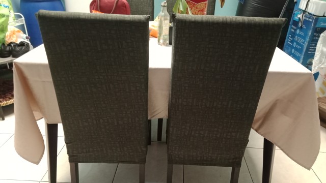 ✅betah Makan✅ Cover Kursi Makan Sarung Kursi Elastis Motif