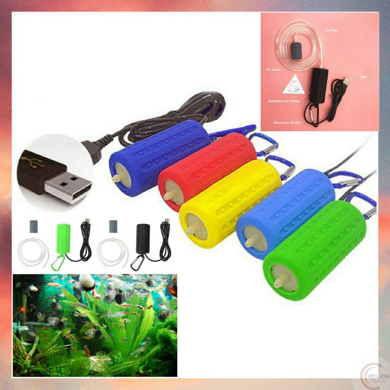Aerator Dc/Usb Pompa Udara Pancingan/Aquarium Aerator Power