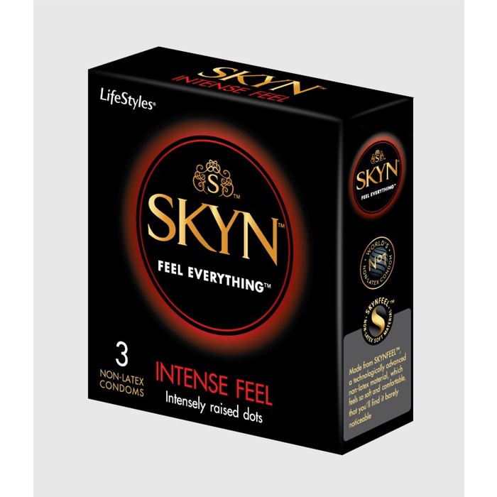 SKYN Intense Feel Kondom Gerigi 492 titik - Isi 3 pcs