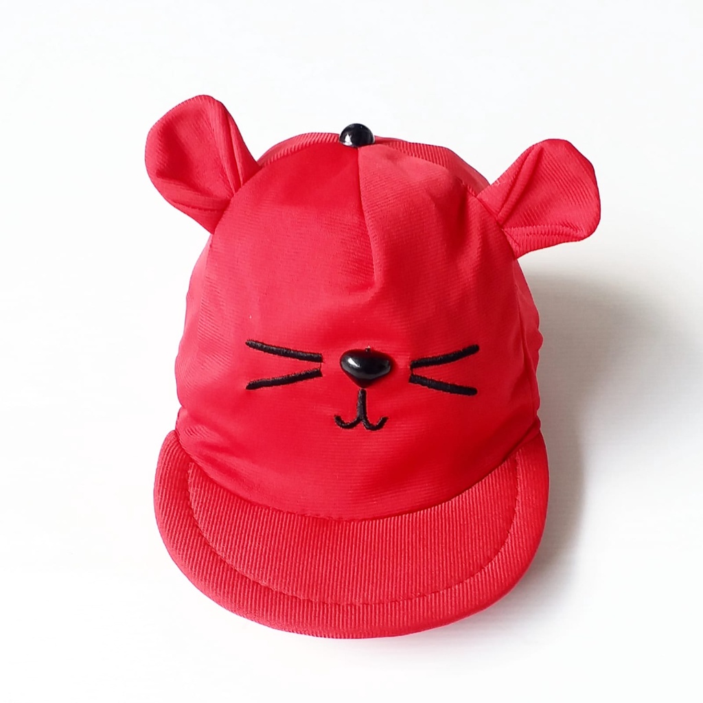 stoberi baby - TOPI MEOW CATS Topi Anak Lucu Model Apollo Usia 0 Sampai 1 Tahun Kualitas Terbaik