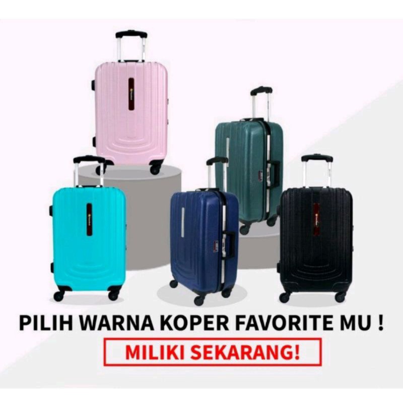 koper president original 20inc bahan polycarbonate hardcase