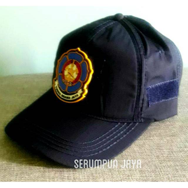 TOPI DAMKAR NAVY - TOPI DAMKAR ANTI MAINSTREAM - TOPI DAMKAR VELCRO NAVY + PATCH DAMKAR