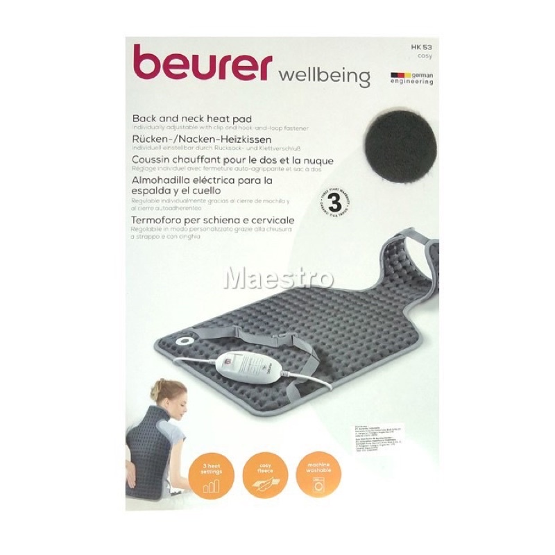 Beurer HK53 Heating Pad Back and Neck