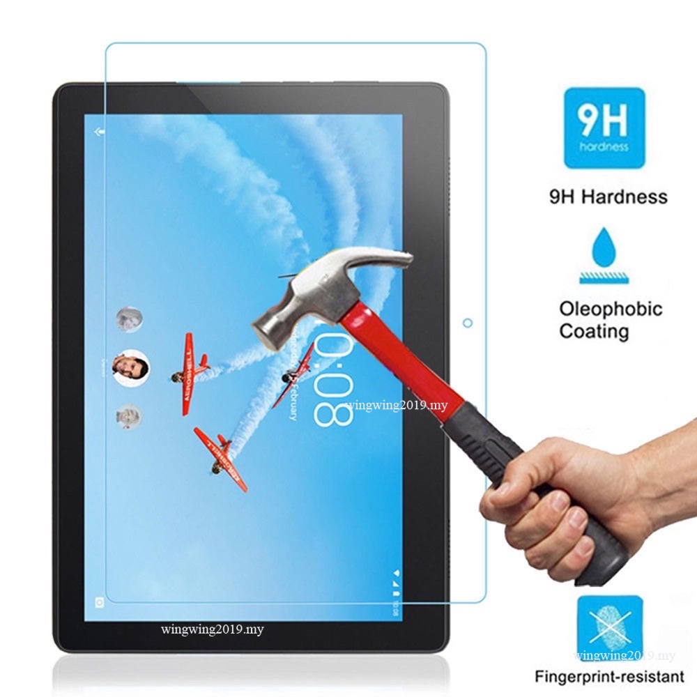 (2 Pak) Pelindung Layar Tempered Glass Full Cover Anti Gores Untuk Tablet Lenovo Tab P10 10.1 TB-X705L / X705F / X705M