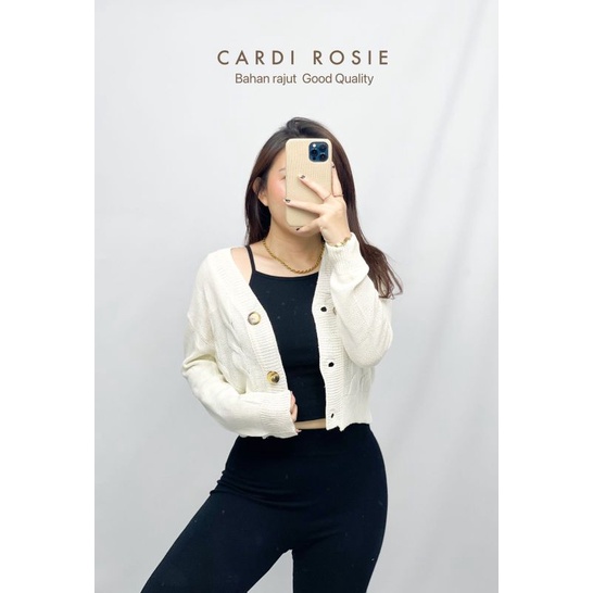 MDLV ~ CARDI ROSIE RAJUT CARDIGAN RAJUT KOREA TERBARU CARDIGAN LENGAN PANJANG CEWEK FASHION WANITA