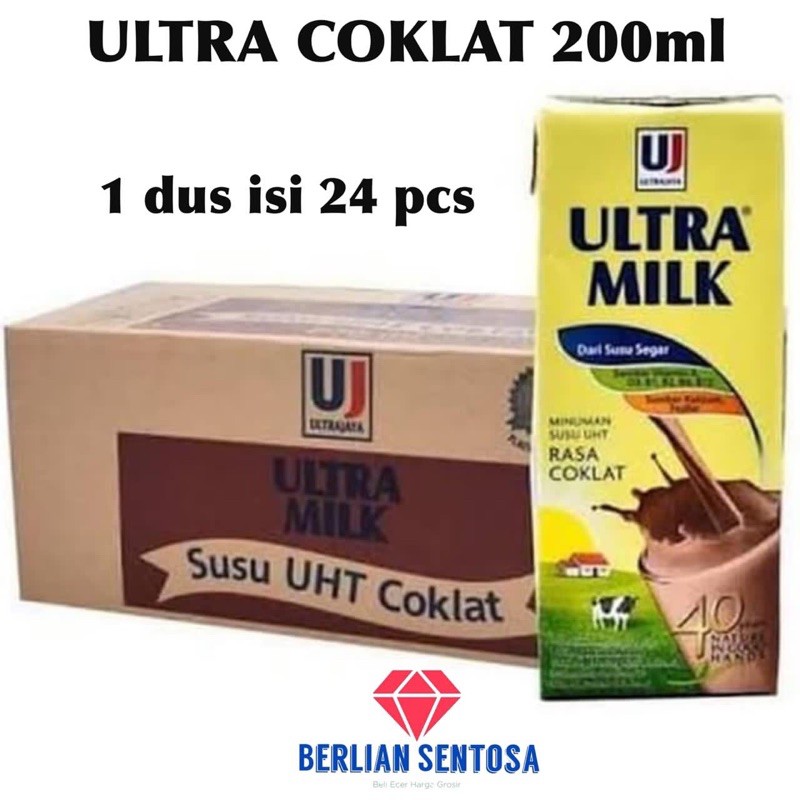 

Susu Ultra coklat 200ml DUS