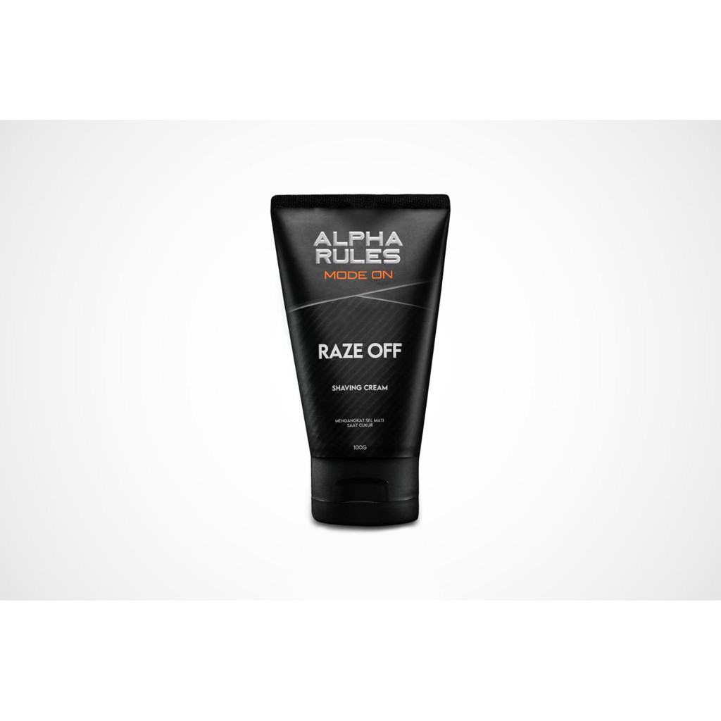 Alpha Rules Raze Off Shaving Cream 100ml Male Cleaner Alpharules Cukur