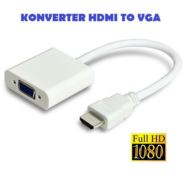 CONVERTER HDMI To VGA Adapter (Kabel Konverter)