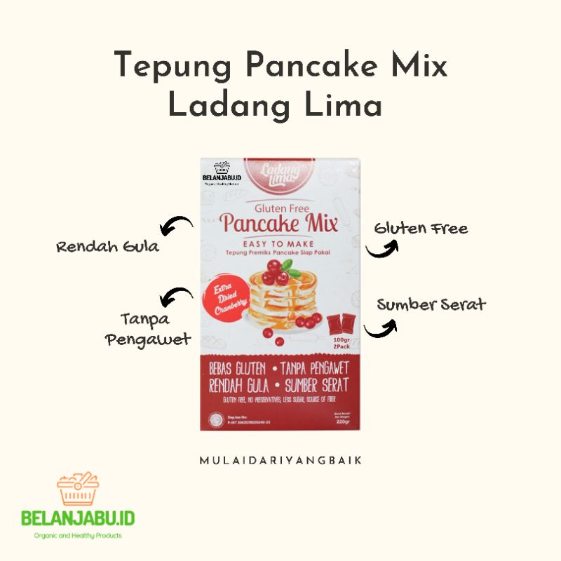 

Tepung Pancake Mix Gluten Free Ladang Lima