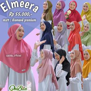 Hijab Cantik Bergo Elmeer by Qabila Fashion Muslim hijab Terbaru - Dove
