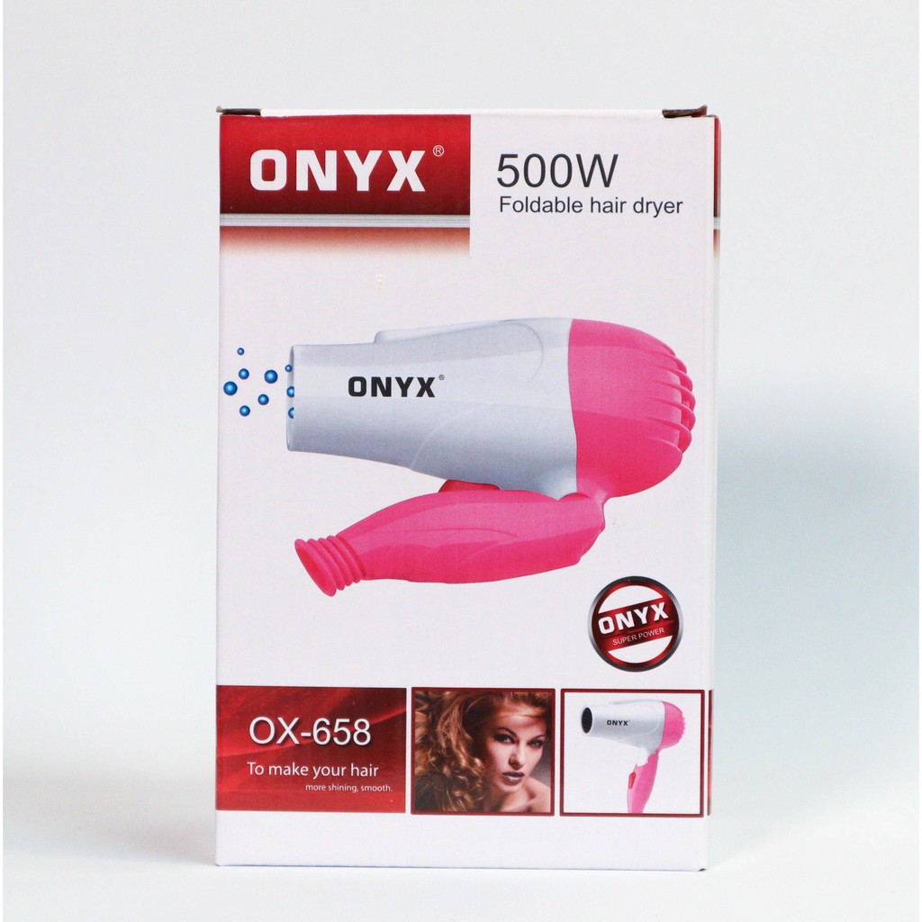 VOM Hair Dryer Lipat ONYX 658 500W / Pengering Rambut - 0270