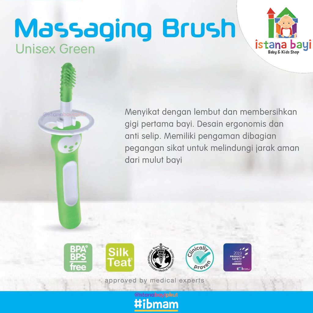 MAM Massaging Brush - Sikat Gigi Bayi