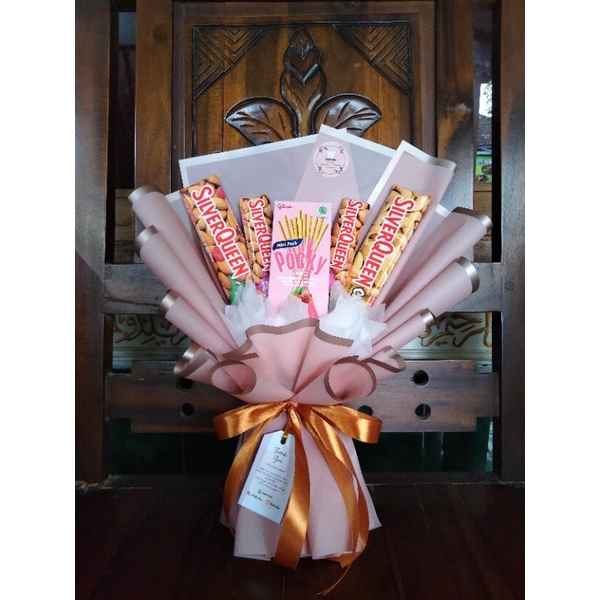 

[FREE PACKING KARDUS] Buket Coklat / Bouquet Chocolate Bucket Murah gift Wisuda, Birthday, Wedding, Buket Graduation