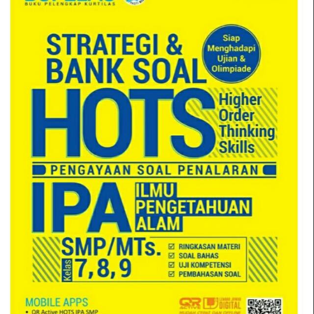 Buku bank soal HOTS IPA SMP 7 8 9 best