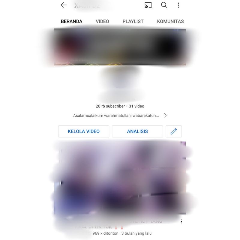 (Terjual) Akun YouTube 20k Subscribers (Belum Monetisasi)