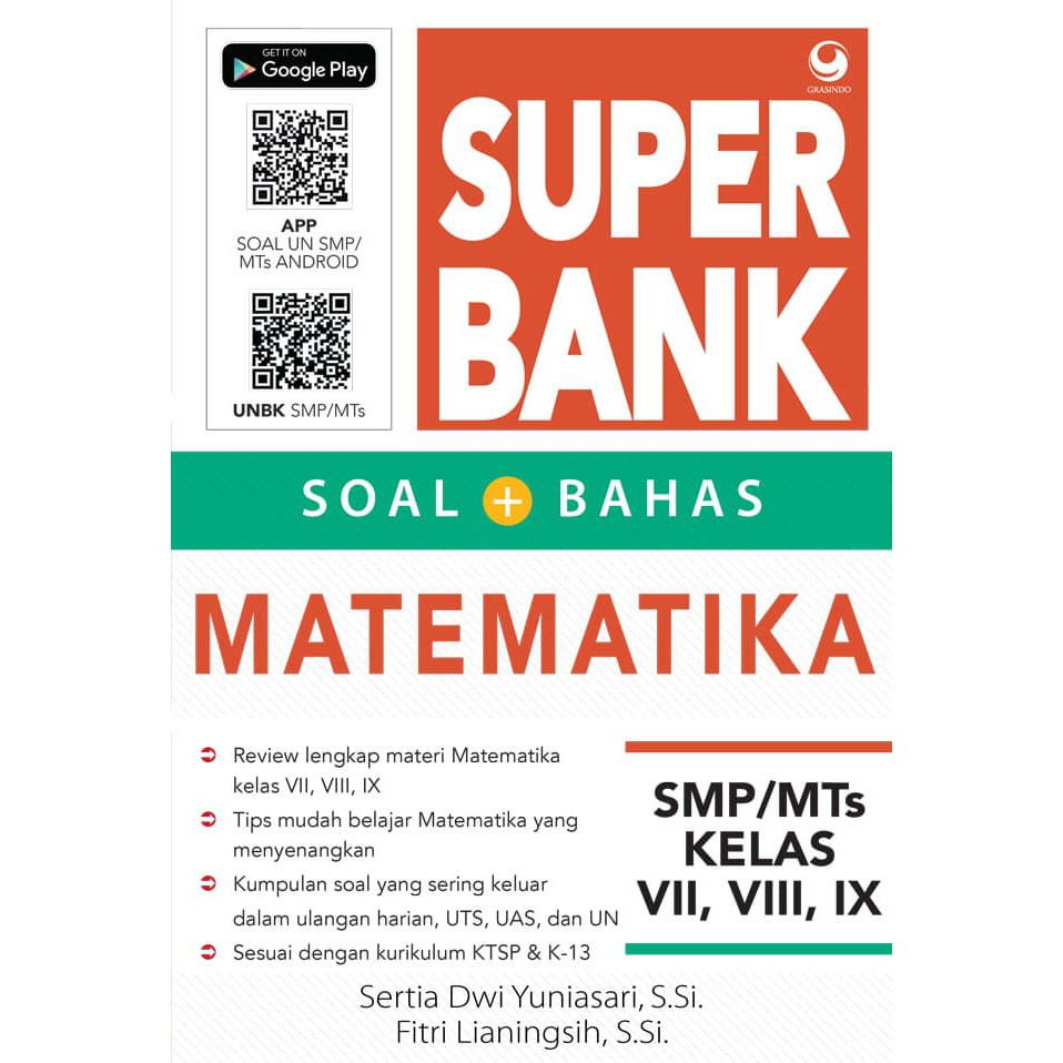 Super Bank Soal Bahas Matematika Untuk Smp Mts Kelas Vii Viii Ix