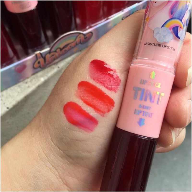 [6PCS] LIPSTICK &amp; LIP TINT SASIMI UNICORN 2IN1 S-1987