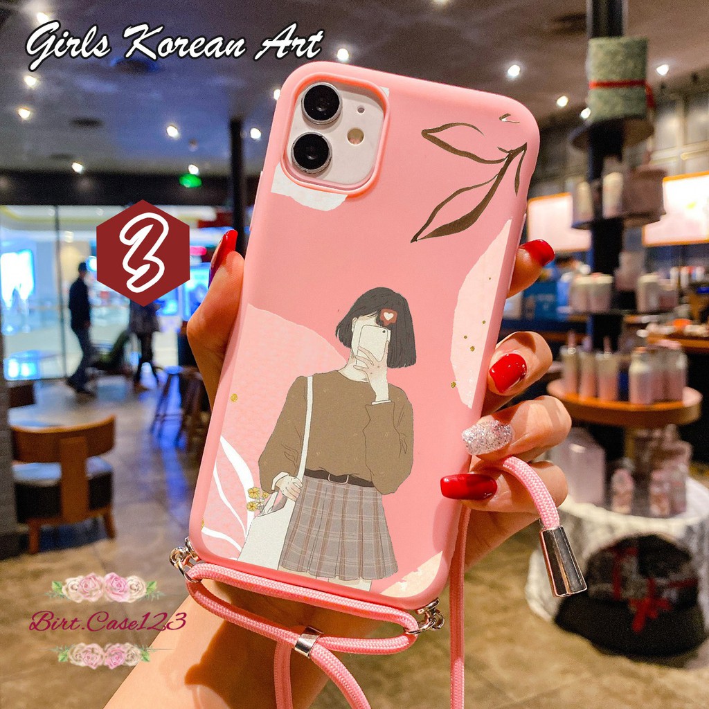 Softcase Slingcase Tali Lanyard Candy GIRLS KOREAN Xiaomi Pocophone M3 X3 BC3756