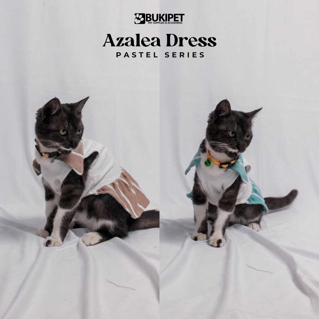 baju kucing anjing kelinci monyet lucu murah aksesoris hewan kecil - AZALEA DRESS