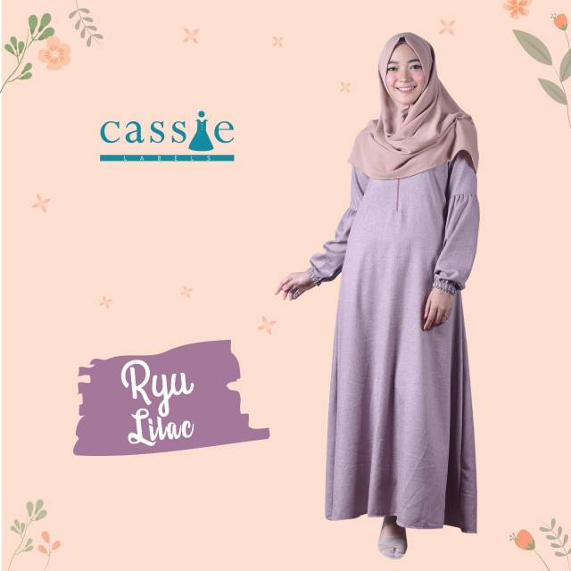 RYU DRESS LILAC by Cassie Labels /DAILY DRESS/CASUAL DRESS / DRESS COTTON MADINA