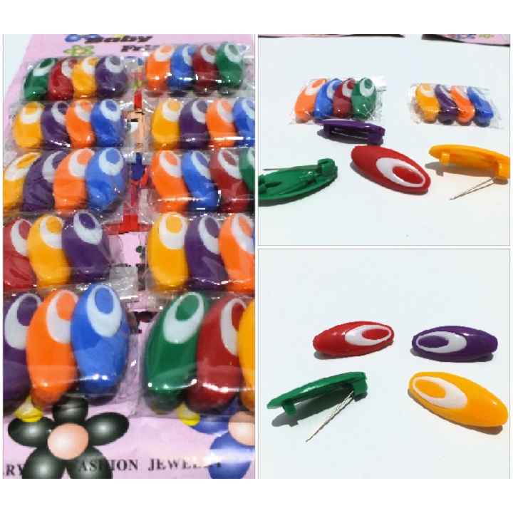 Hijab Pin Safety Pin Peniti Kapsul Motif Lucu [Isi 4 pcs] - Peniti Jilbab