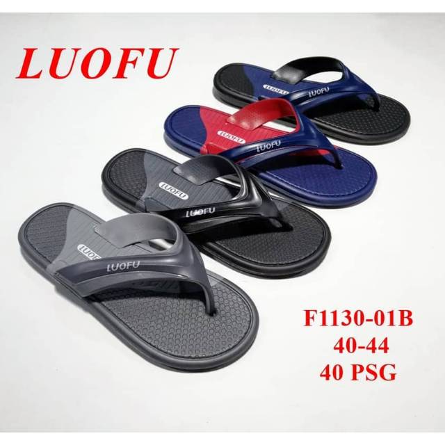 sandal luofu f 1130-01 b - sandal jepit pria