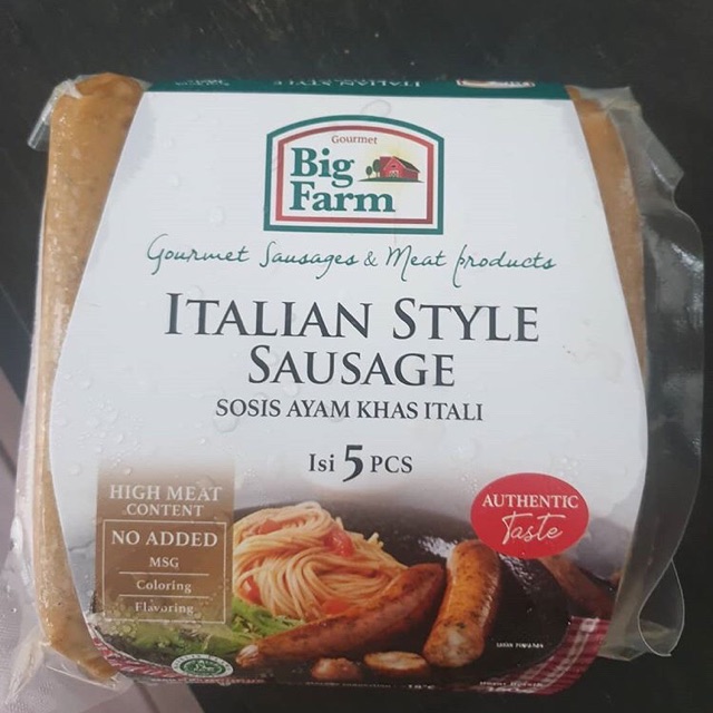 

Big farm italian style sausage