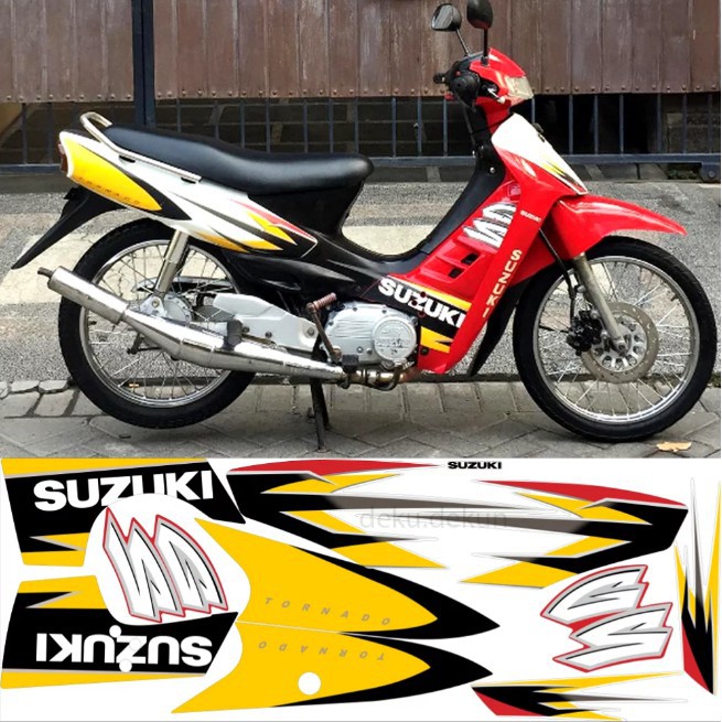 Striping Stiker Lis Suzuki Tornado Gs Se Merah