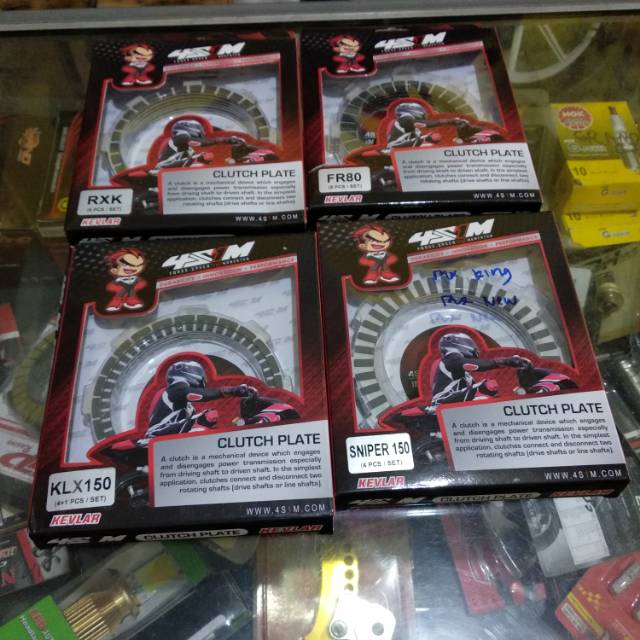 Kampas kopling racing kevlar 4s1m rxking jupiterz fr80 sonic supragtr mxking klx150 D-Tracker grand 