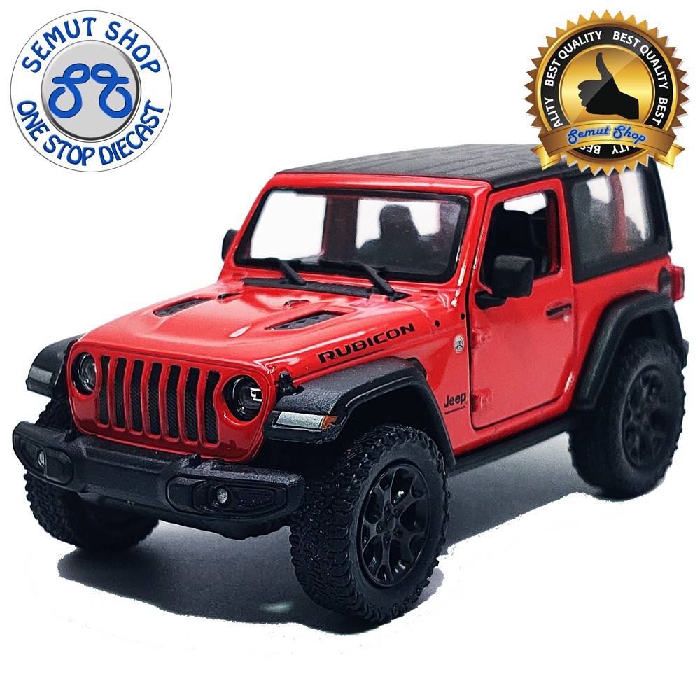 Kinsmart 2018 Jeep Wrangler Hard Top RUBICON MIniatur Mobil JEEP Wrangler Rubicon Atap