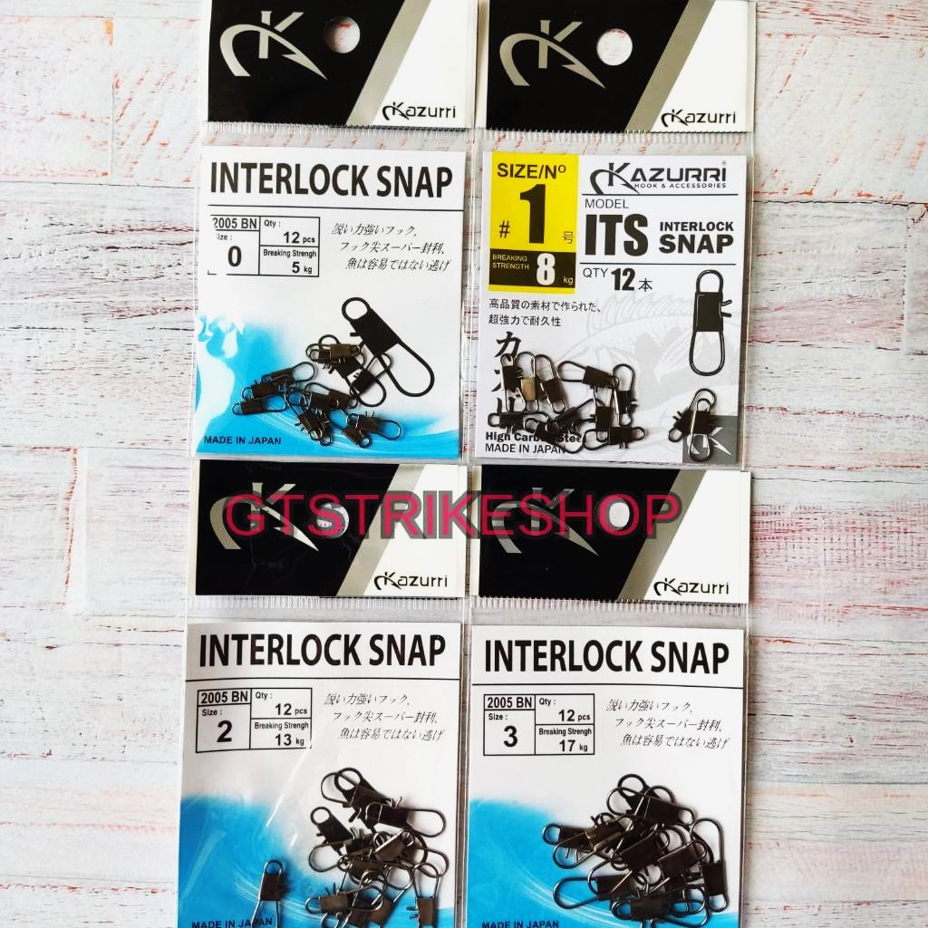 Peniti Pancing Interlock Snap Size 0, Size 1, Size 2, Size 3