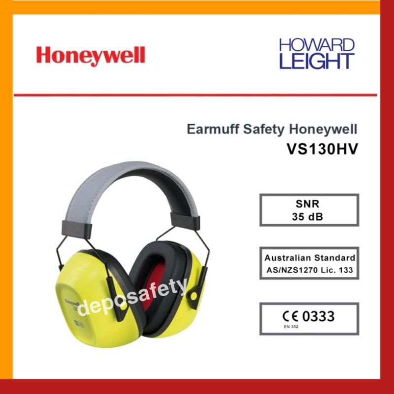 Earmuff Safety Honeywell VS130HV VeryShield 100% Original - Passive Earmuff VS130