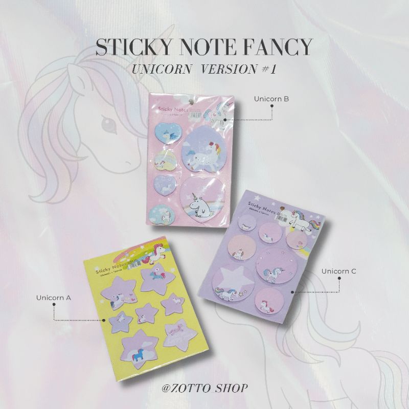 

STICK NOTES FANCY / UNICORN N1020 / UNICORN N894