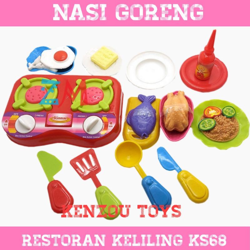 mainan masakan restoran keliling nasgor ks68