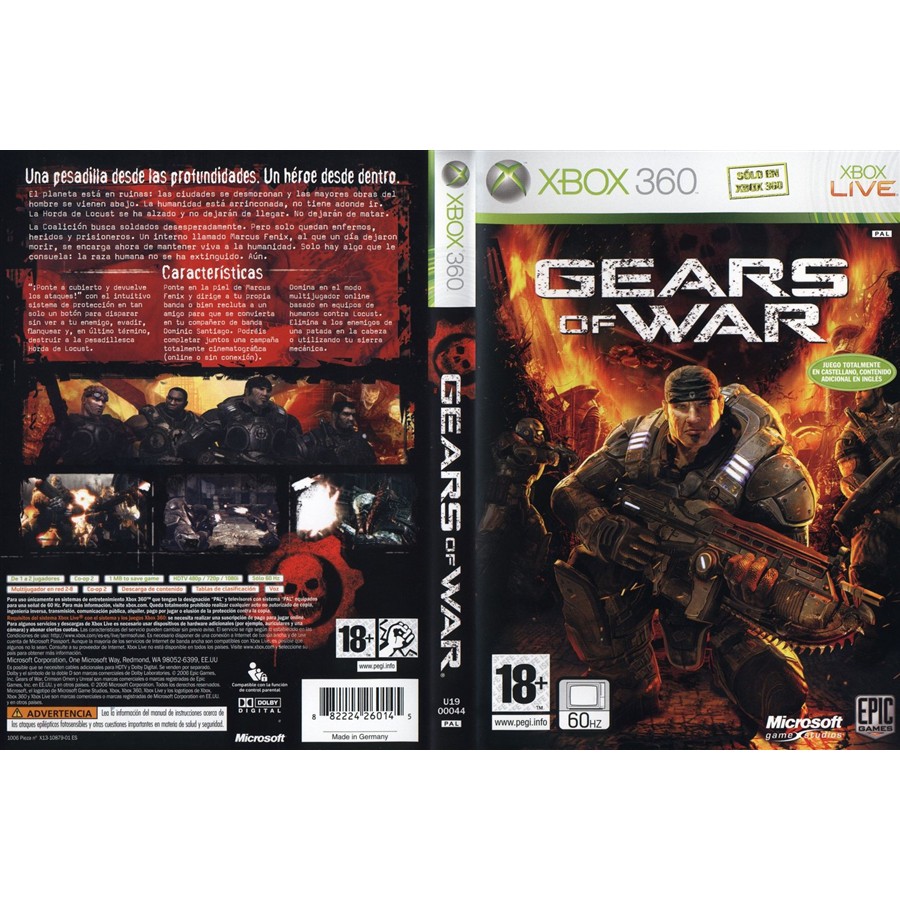 Game Gears Of War Xbox 360 For Jtag Rgh Game Data Dvd Kaset Shopee Indonesia