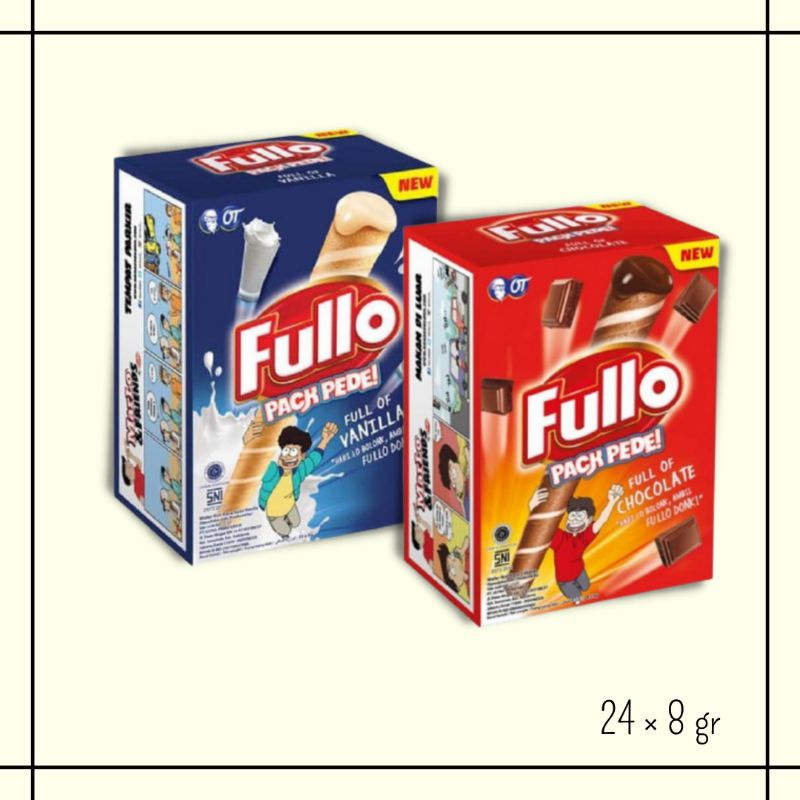 

Fullo Pack Pede | Vanila Choco | 24 × 8 gr