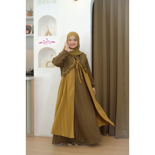 BISA COD | DRESS ANINDYA ORI BY ZAHIN | DRESS ITY CREPE ORI ZAHIN | GAMIS ANINDYA BAHAN ITY CREPE BEST SELLER | GAMIS BUSUI MURAH | DRESS BUSUI